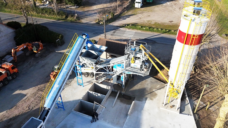 100m³/h Mobil Beton Santrali